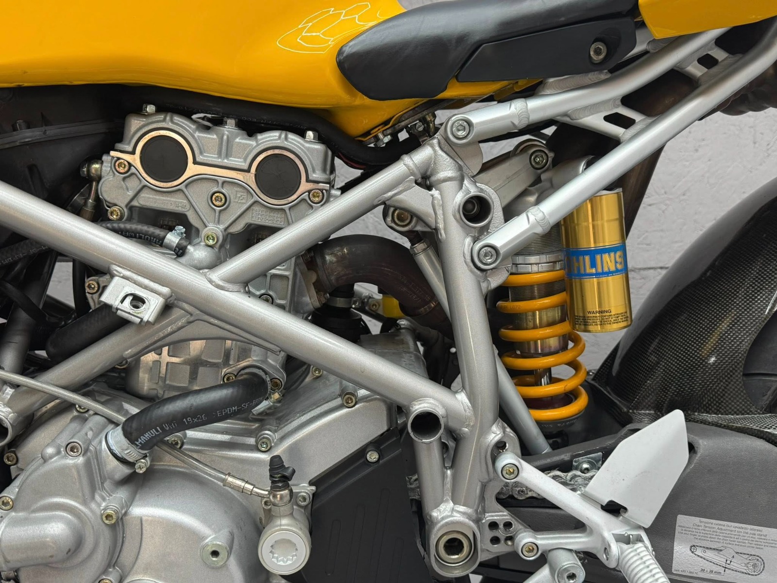 Ducati 999s Monoposto a libretto 7100km Gialla - immagine 10